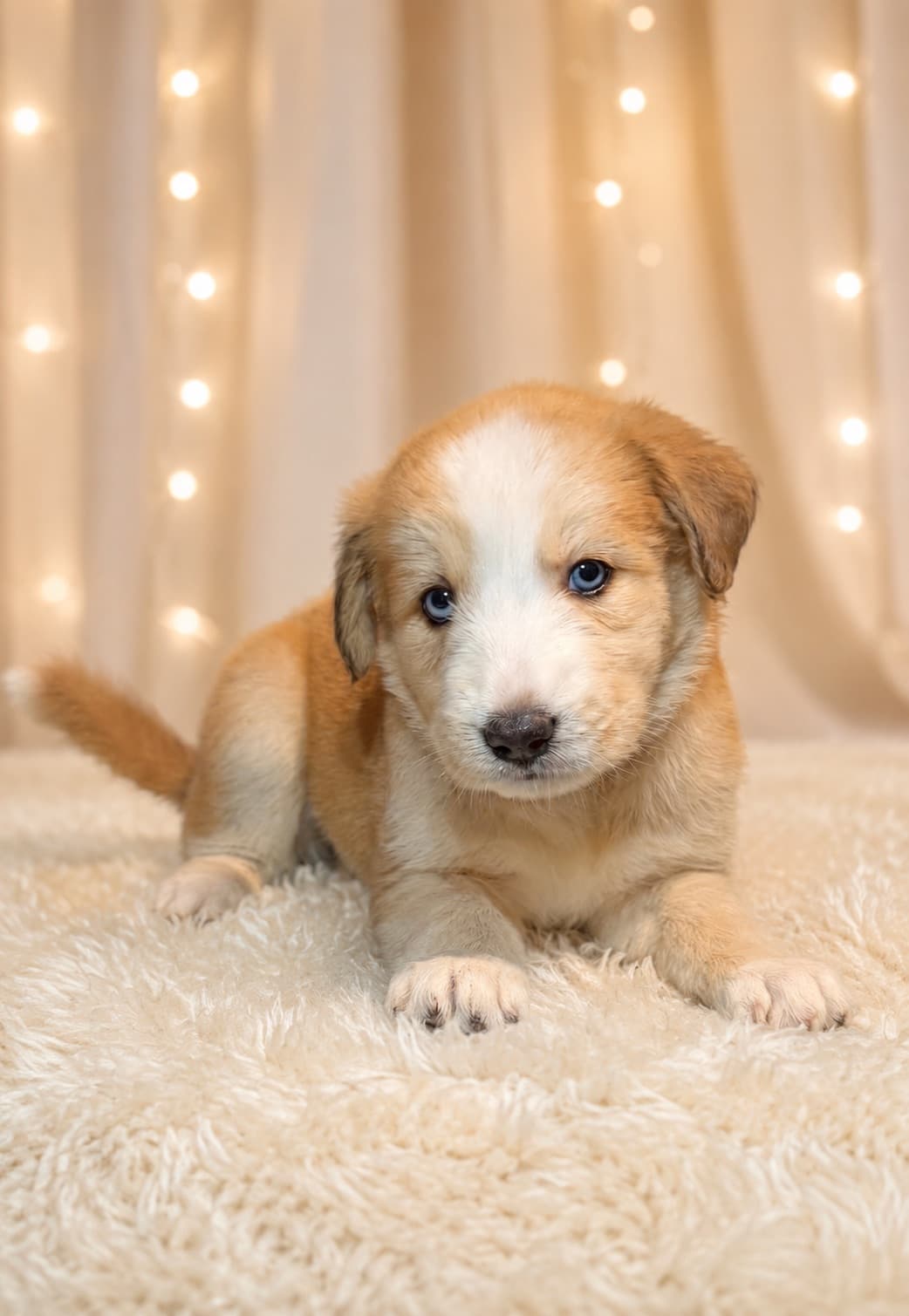 Goberian puppy Honey — a female Golden Husky mix (Golden Retriever × Siberian Husky) available for adoption near Tampa, Central Florida